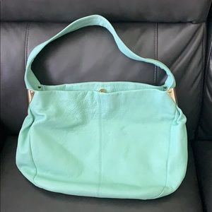 Large tote leather bag